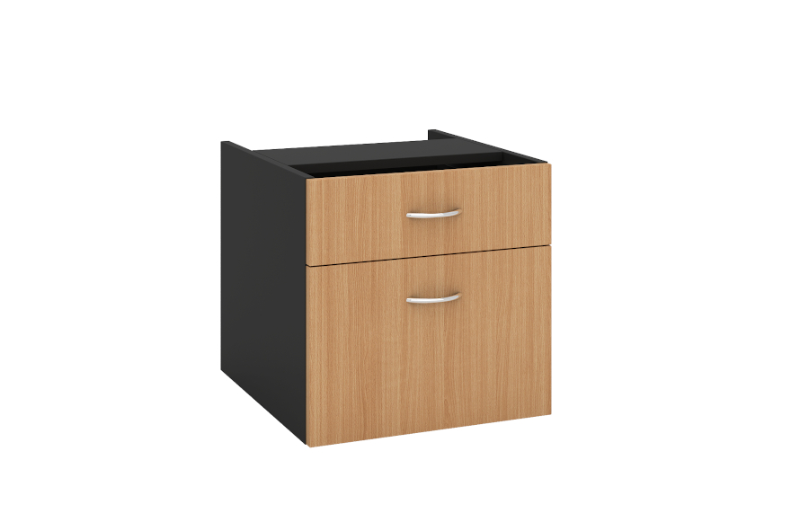 Grand 1 Drawer & 1 File Fixed Pedestal