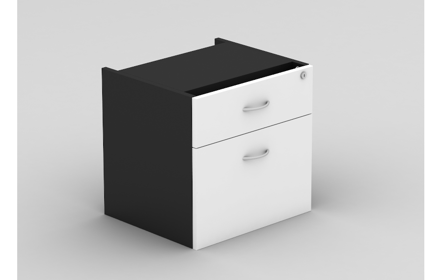 Grand 1 Drawer & 1 File Fixed Pedestal