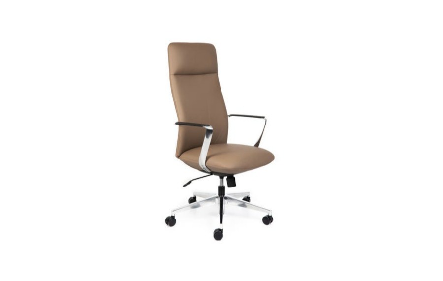 Director High Back Tan Leather