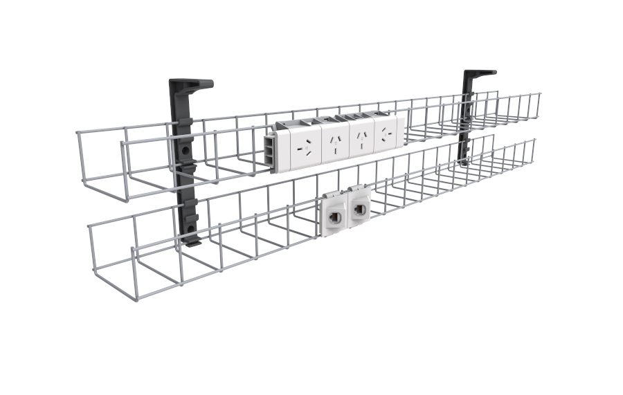 Dual Tier Cable Basket Kit