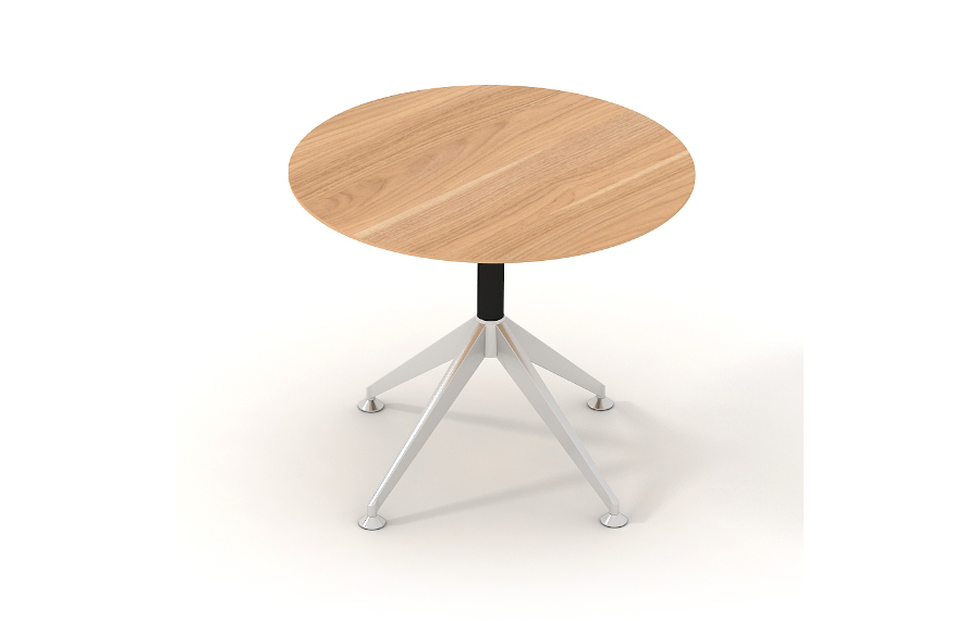 Potenza Round Virginia Walnut Meeting Table