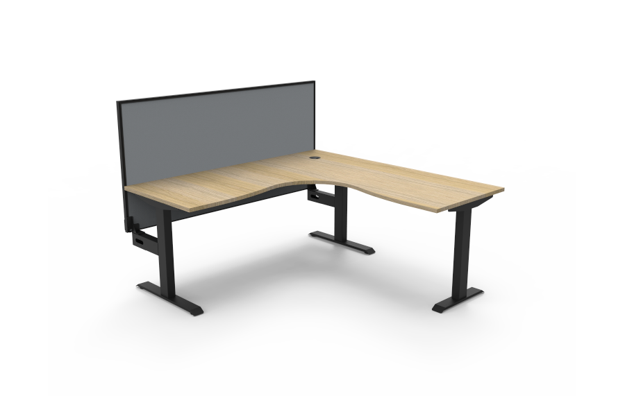 Boost Static 1800 x 1800 Desk with Screen