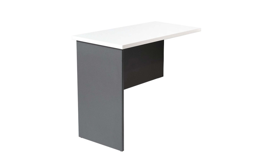 Rapid White & Ironstone Desk Return 12