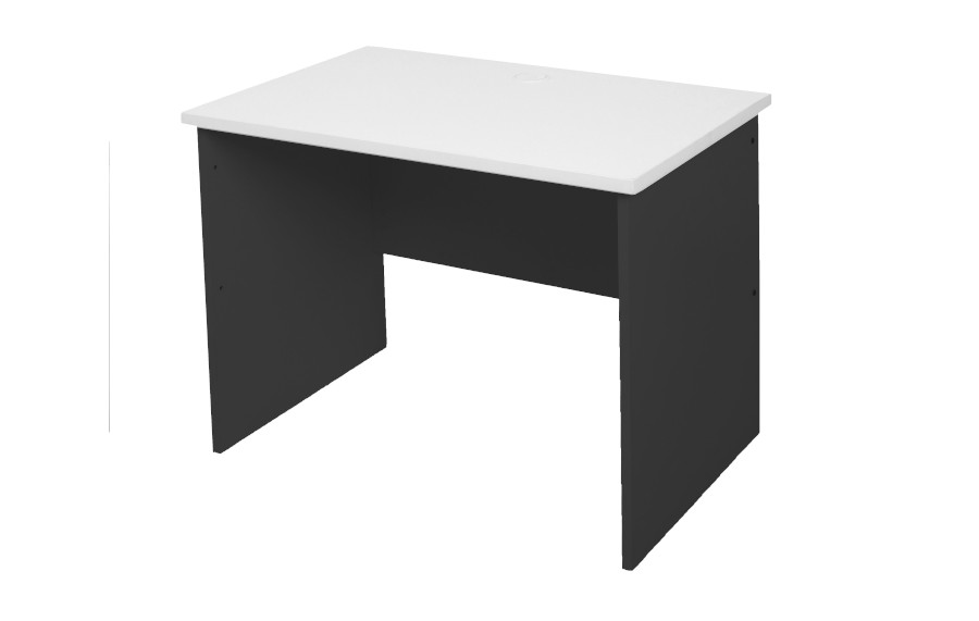 Rapid White & Ironstone 96 Desk