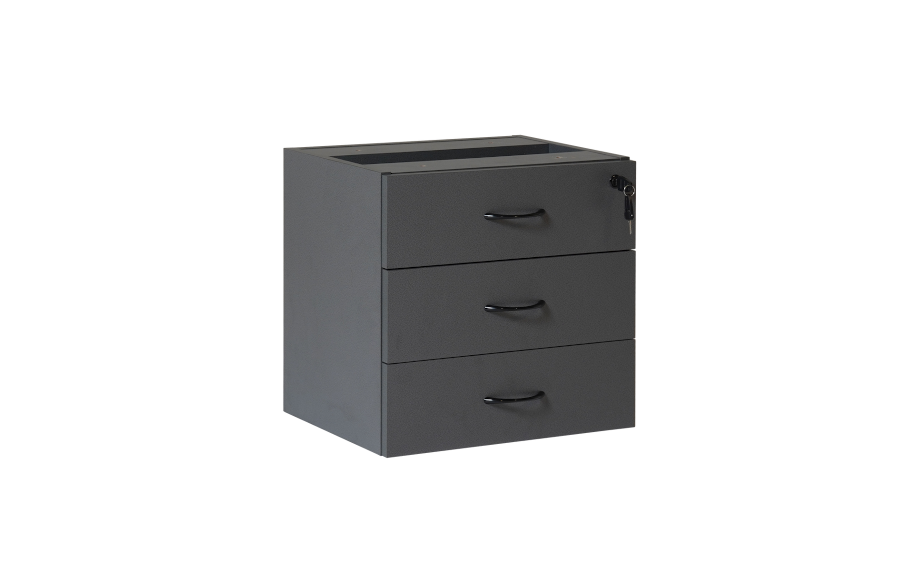 Rapid Ironstone Fixed 3 Drawer Pedestal 