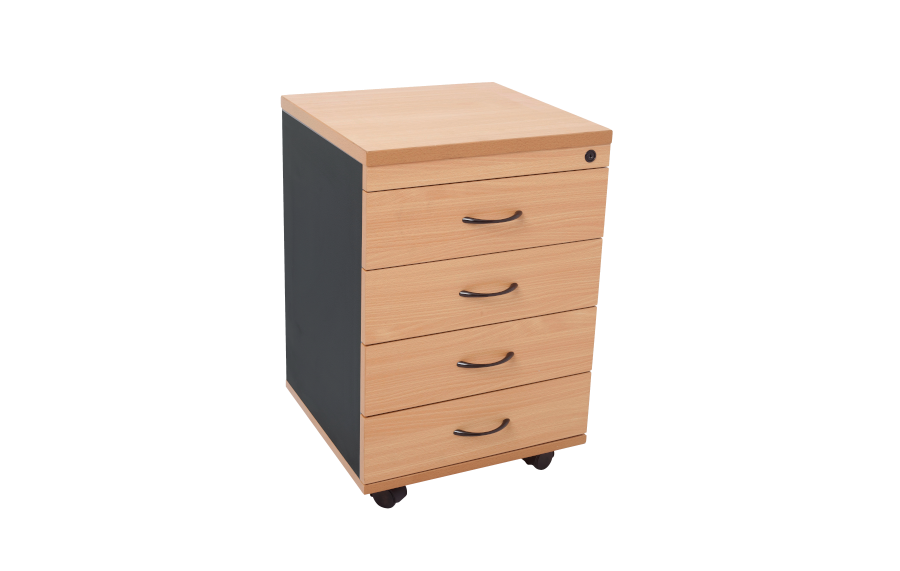 Rapid 4 Drawer Mobile Pedestal