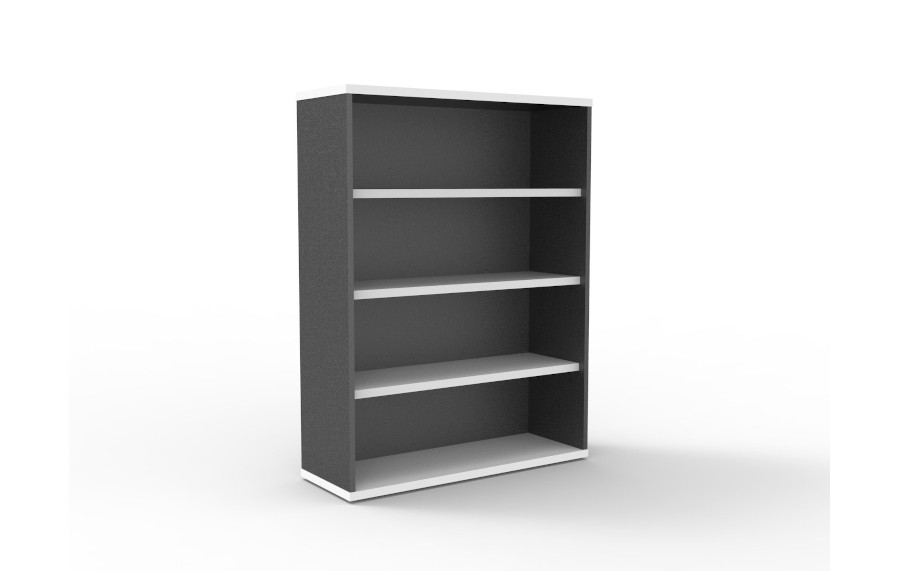 Rapid White & Ironstone 1200 Book Case