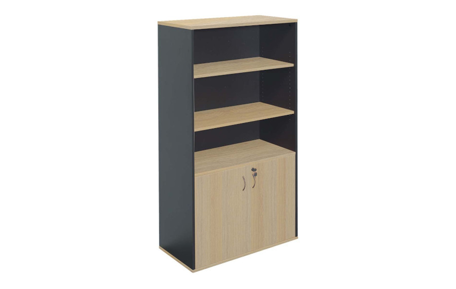 Rapid Oak Half Door Stationery Cupboard