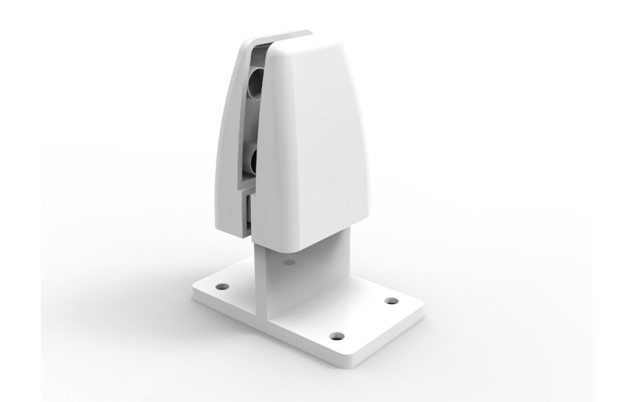 White Back to Back Clamp PK 2