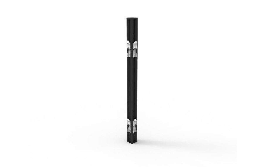 Shush30+ Desk Mounted Screen Joining Pole Black