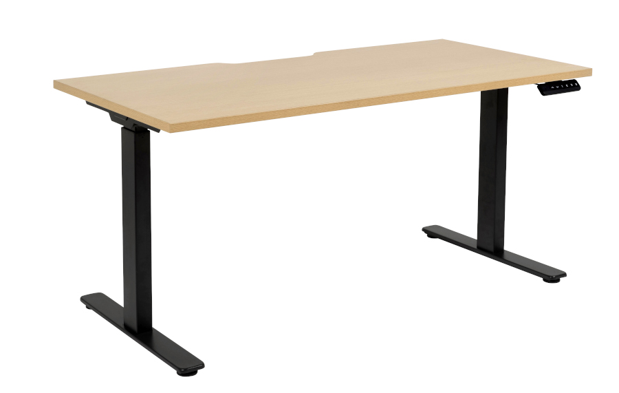 Smooth Oak Top with Black Frame